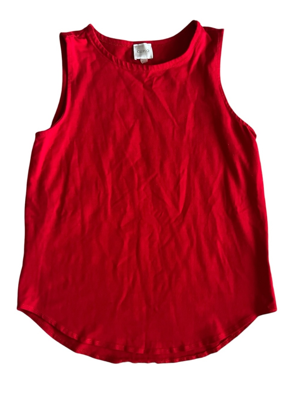 Cupio Red Sleeveless Tank Top Size Medium